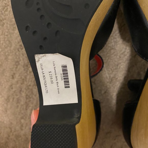 Lola Ramona Betty Black Heels - Picture 6 of 7